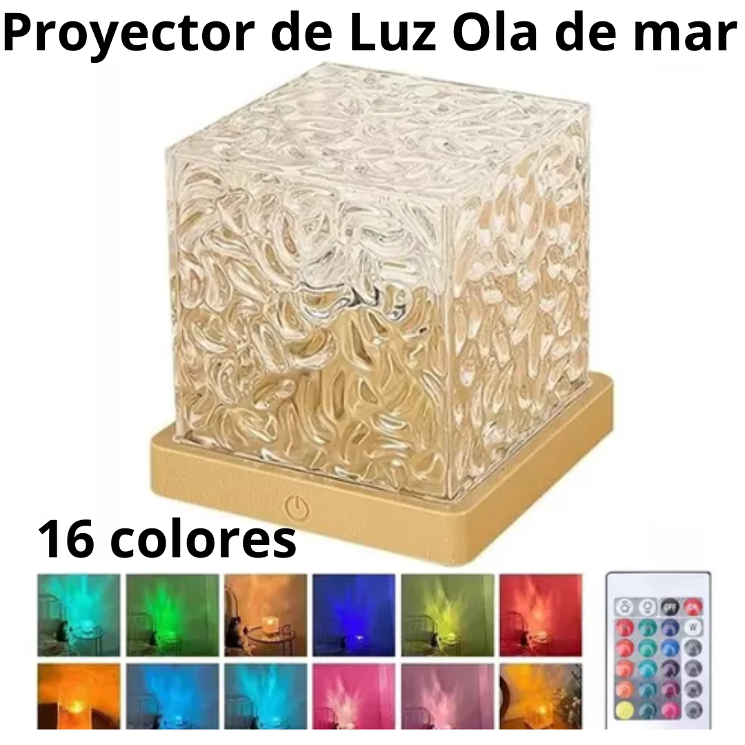 Proyector de Luz ola de mar 16 colores